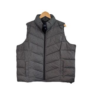 Lands’ End Quilted Vest Black 1X